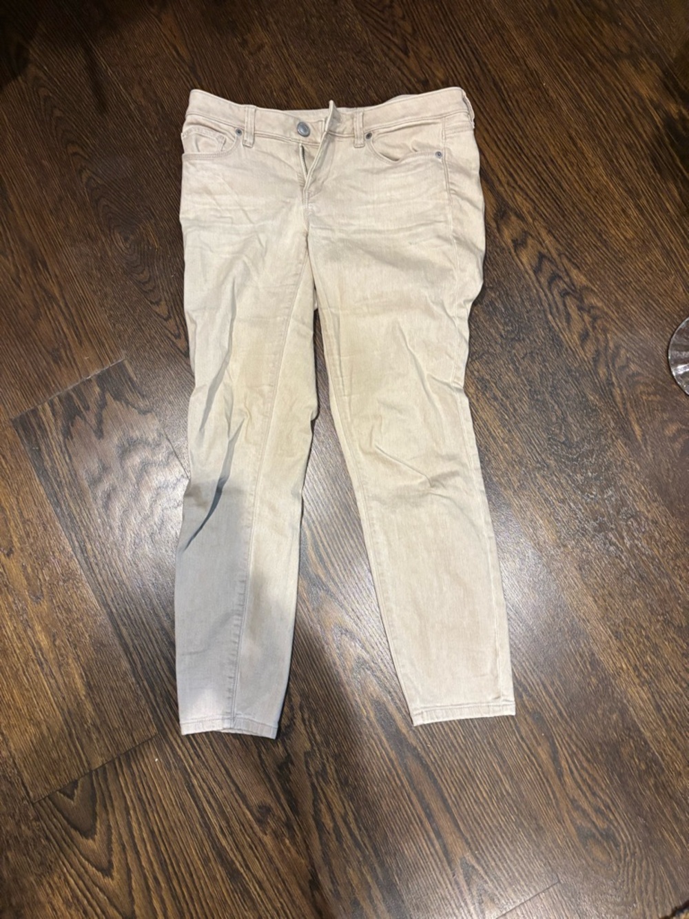 LOFT Women's Light Beige Skinny Jeans